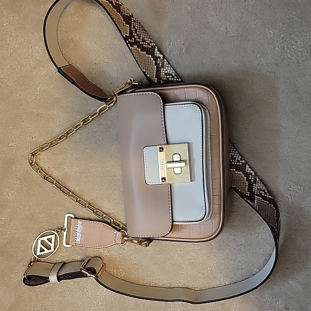 ALDO Celestica Flap Satchel Crossbody Colorblock Purse